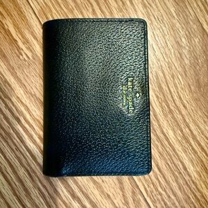 Kate Spade Grove Street Tellie Black Textured Card Holder